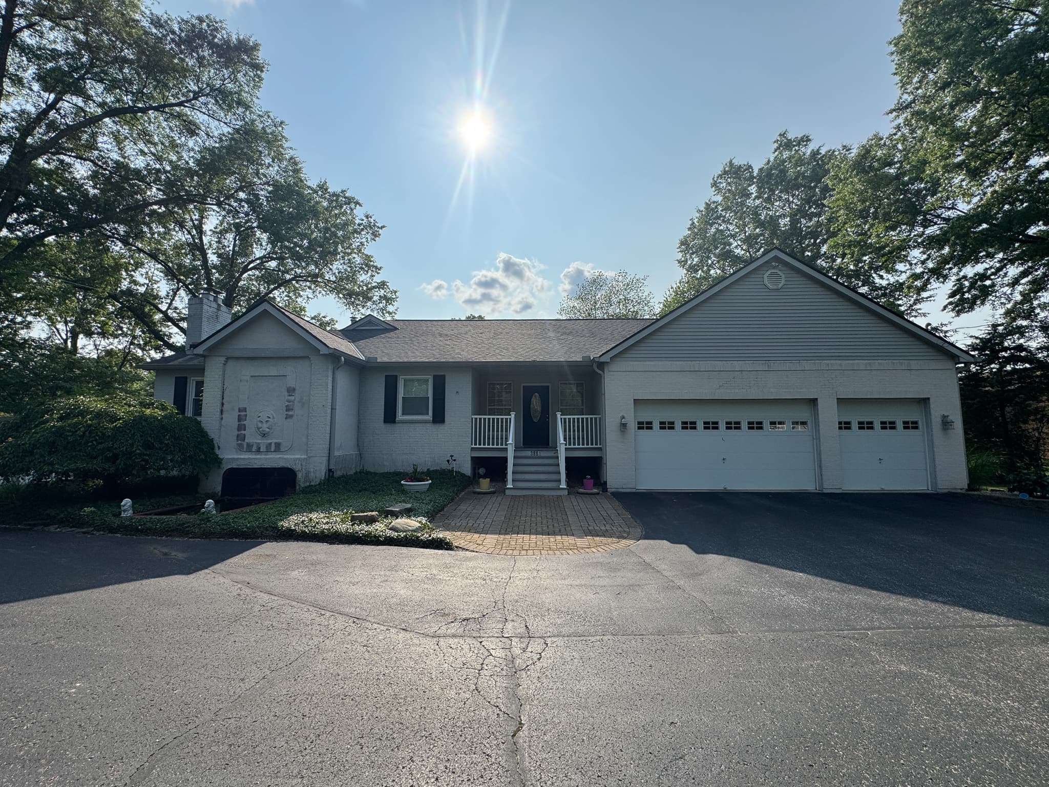Home exterior before painting, Mason OH
